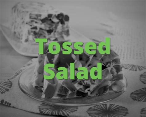 tossed salad slang